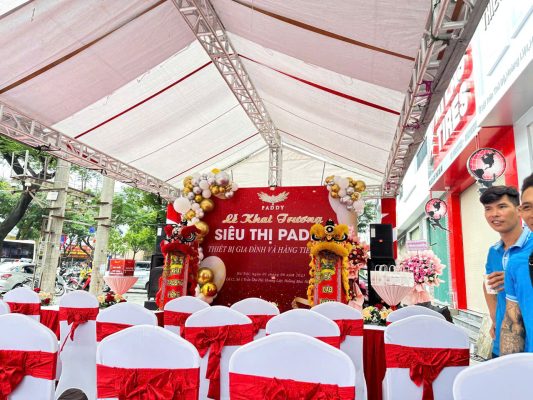 dịch vụ trang trí khai trương